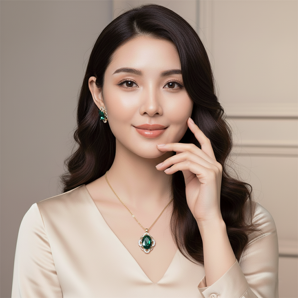 Seorang wanita menggunakan aksesoris dari Galaxy Star